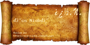 Ács Niobé névjegykártya